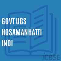 Govt Ubs Hosamanhatti Indi Middle School Logo