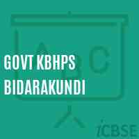 Govt Kbhps Bidarakundi Middle School Logo