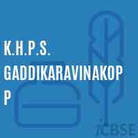 K.H.P.S. Gaddikaravinakopp Middle School Logo
