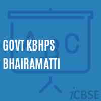 Govt Kbhps Bhairamatti Middle School Logo