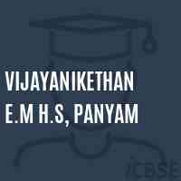 Vijayanikethan E.M H.S, Panyam Secondary School Logo