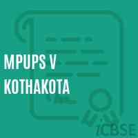 Mpups V Kothakota Middle School Logo