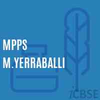 Mpps M.Yerraballi Primary School Logo