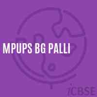 Mpups Bg Palli Middle School Logo