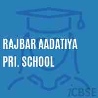 Rajbar Aadatiya Pri. School Logo
