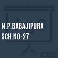 N.P.Babajipura Sch.No-27 Middle School Logo