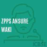 Zpps Ansure Waki Primary School Logo
