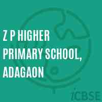 Z P Higher Primary School, Adagaon Logo