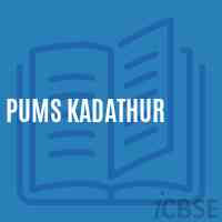Pums Kadathur Middle School Logo