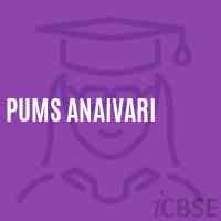 Pums Anaivari Middle School Logo