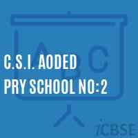 C.S.I. Aoded Pry School No:2 Logo