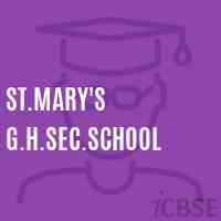 St.Mary'S G.H.Sec.School Logo