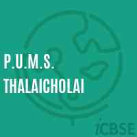 P.U.M.S. Thalaicholai Middle School Logo