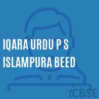 Iqara Urdu P S Islampura Beed Middle School Logo