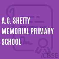 A.C. Shetty Memorial Primary School Logo