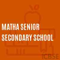 Matha Senior Secondary School Logo