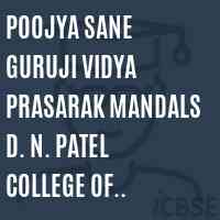 Poojya Sane Guruji Vidya Prasarak Mandals D. N. Patel College of Engineering, Shahada Logo