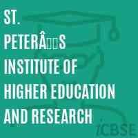 St.  Peterâs Institute of Higher Education and Research Logo