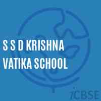 S S D Krishna Vatika School Logo