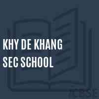 Khy De Khang Sec School Logo