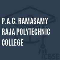 P.A.C. Ramasamy Raja Polytechnic College Logo