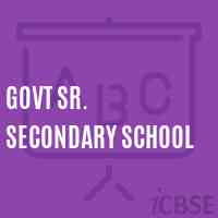 Govt Sr. Secondary School Logo