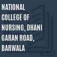 National College of Nursing, Dhani Garan Road, Barwala Logo