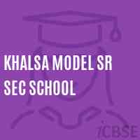 Khalsa Model Sr Sec School Logo