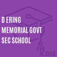 D Ering Memorial Govt Sec School Logo