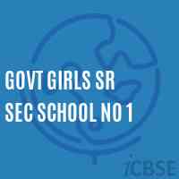 Govt Girls Sr Sec School No 1 Logo