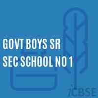 Govt Boys Sr Sec School No 1 Logo