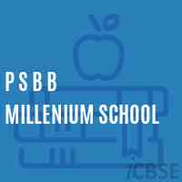 P S B B Millenium School Logo