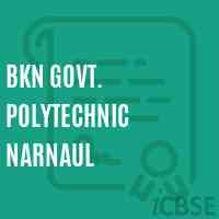 Bkn Govt. Polytechnic Narnaul College Logo