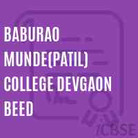 Baburao Munde(Patil) College Devgaon Beed Logo
