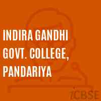 Indira Gandhi Govt. College, Pandariya Logo