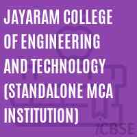 Jayaram College of Engineering and Technology (Standalone MCA Institution) Logo
