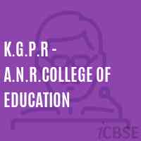 K.G.P.R - A.N.R.College of Education Logo