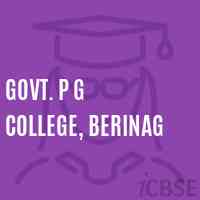 Govt. P G College, Berinag Logo
