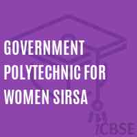 Government Polytechnic For Women Sirsa College Logo