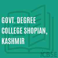 Govt. Degree College Shopian, Kashmir Logo