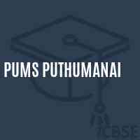 Pums Puthumanai Middle School Logo