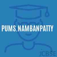 Pums.Nambanpatty Middle School Logo