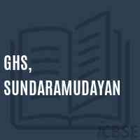 Ghs, Sundaramudayan Secondary School Logo