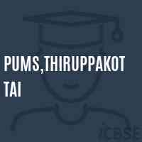 Pums,Thiruppakottai Middle School Logo