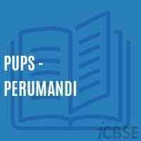 Pups - Perumandi Primary School Logo