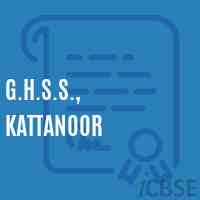 G.H.S.S., Kattanoor High School Logo