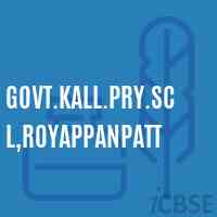 Govt.Kall.Pry.Scl,Royappanpatt Primary School Logo