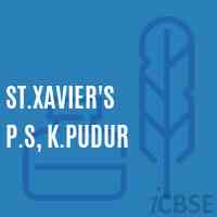 St.Xavier'S P.S, K.Pudur Primary School Logo