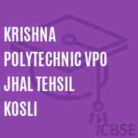Krishna Polytechnic Vpo Jhal Tehsil Kosli College Logo