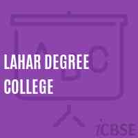 Lahar Degree College Logo